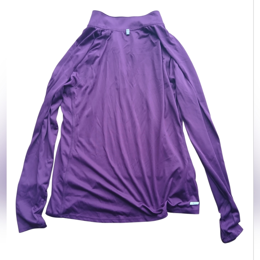 Danskin Now Women's Size Extra Large Plum Quarter-Zip Top - Picture 6 of 6